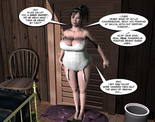 Young officer and prostitute: Wild West 3D porn comics